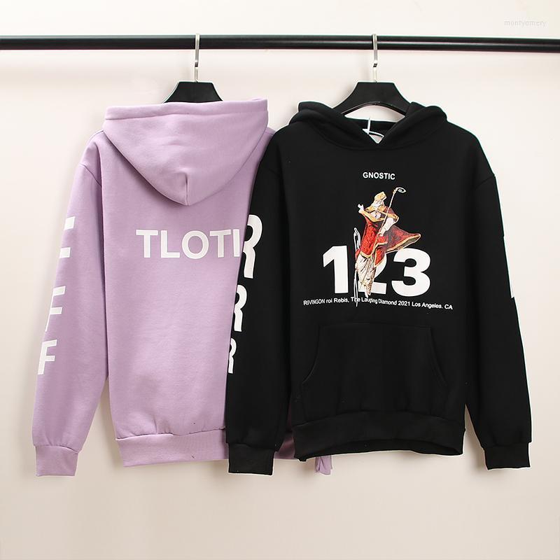 

Men's Hoodies & Sweatshirts Digital Hoodie Autumn Winter Men's And Women's Retro Printed Loose Fashion Sports HoodieMen's Mont22, Black