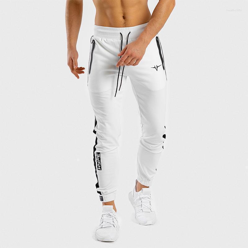 

Men's Pants Men's Pocket Zipper Gray Sports Leg Autumn And Winter Jogger Large Size Training Slimming Cotton SportswearMen's Heat22