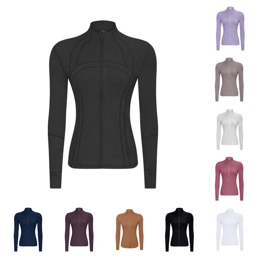 

Womens Jackets Clothes Hoodies Outdoor Sports Stand Collar Jacket Slim Fit Elastic Yoga Zipper Long-sleeved Outfit Tops Sportswear, Pay for freight