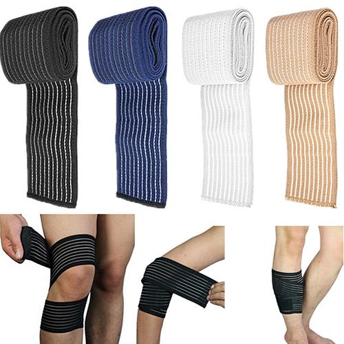 

knee pads Elastic Bandage Compression Support Sports Strap Knee Protector Bands Ankle Leg Wrist Calf Brace 1Pc 40-180cm, Multi