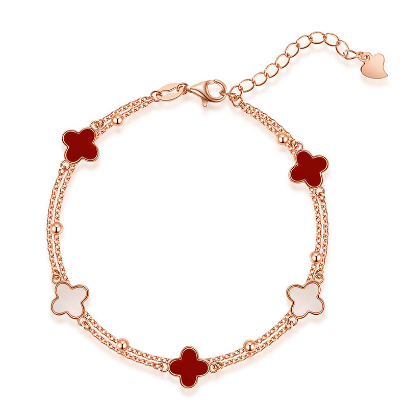 Swarovski Element Star 925 Sterling Silver Bracelet Link Niche Design Student Version coréenne Personnalité Simple Sen Valentin pour la fête