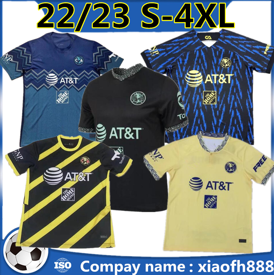 

3XL 4XL Liga MX 22/23 Club America Soccer Jerseys Home 2022 2023 FUENTES AQUINO J.DOS SANTOS D.VALDES R.Martinez Camisas de Futebol men women kids kit Football Shirt, Black