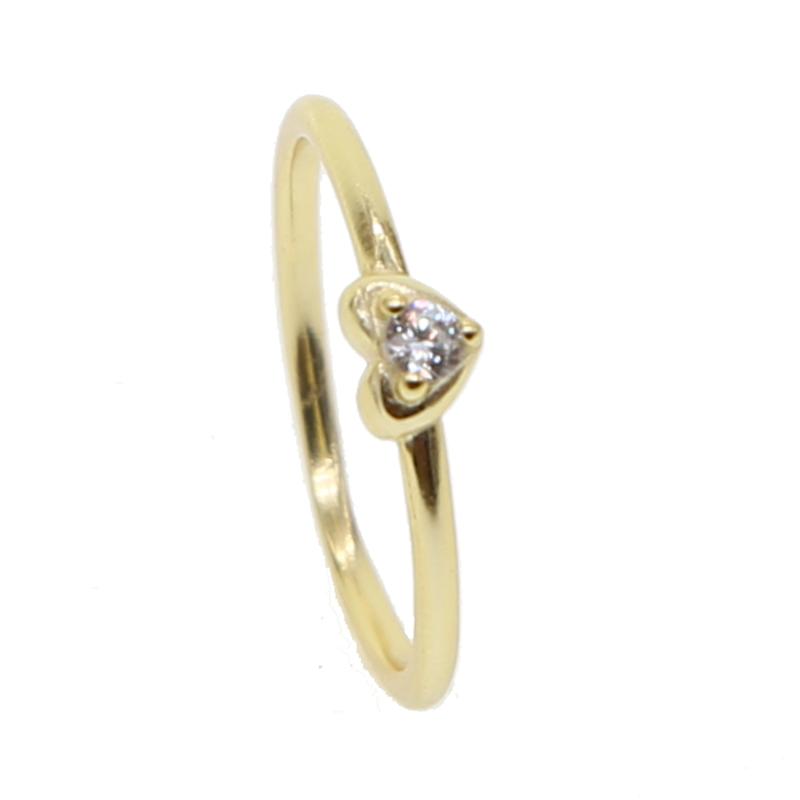 

Cluster Rings Top Sale Valentines Gift Fine 925 Sterling Silver Cubic Zirconia 5mm Tiny Thin Heart Women Lady Finger Delicate RingCluster