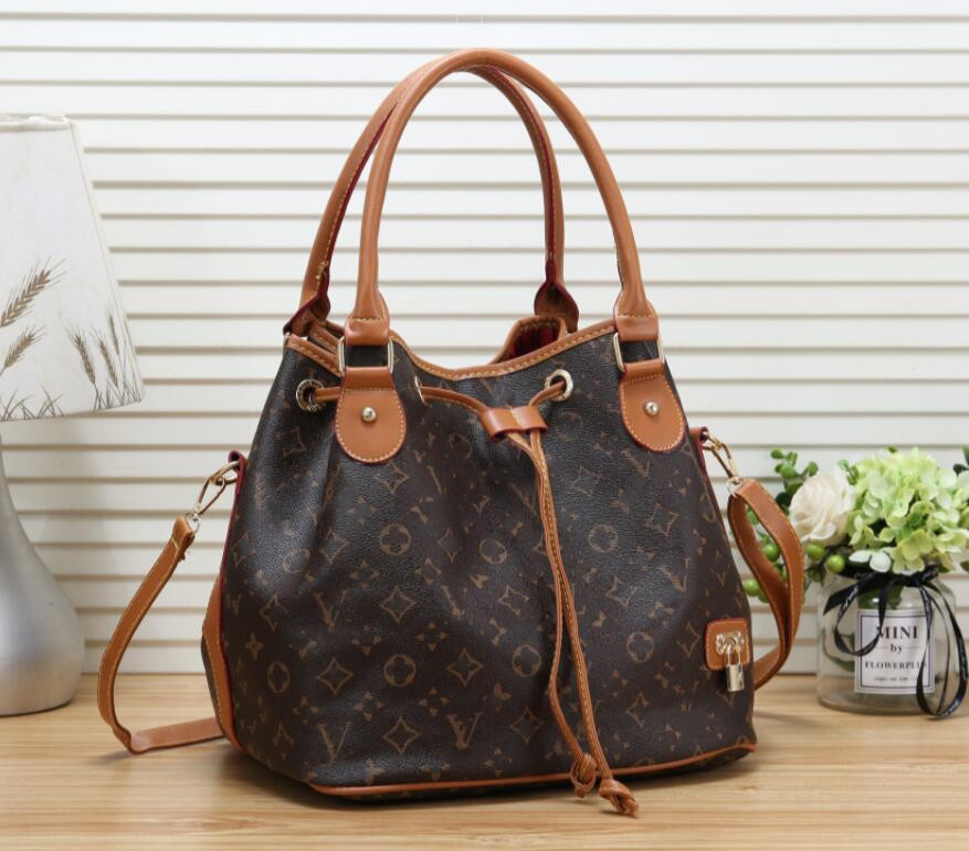

Designer bucket bags totes handbags Dumpling Shape drawstring Shoulder tote Women Louise Viuton Monograms Fashion leather grid Letter Purse lvs with lock Pocket, Extra shipping