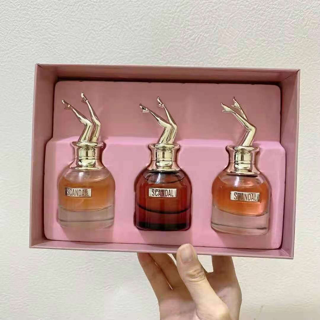 perfume Ladies 1 Piece Set 3 Pieces Original Fragrance Brand Sexy Ladies Long Lasting Spray Glass Bottle-image-794780681