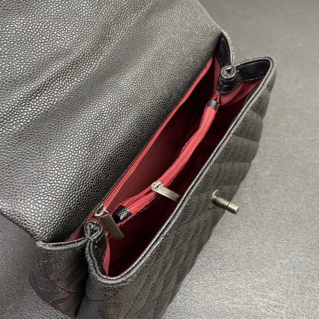 

Wholesale coco bag Women caviar Leather handbags Totes luxury designer shopping bag fashion travel bags Crossbody Shoulder letter decoration Tote, Black