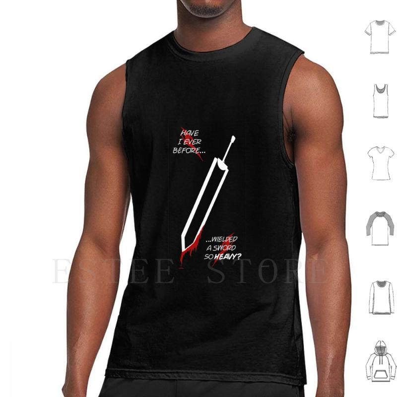 

Men' Tank Tops Berserk Dragon Vest Sleeveless Goods Anime Manga Sword Quote, White;black
