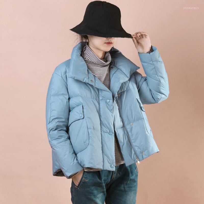 

Women's Down & Parkas Winter Ultra Light Thin Duck Coat Women Slim Warm Jackets Autumn Casual Pocket Basic ED1722Women's Phin22, Black