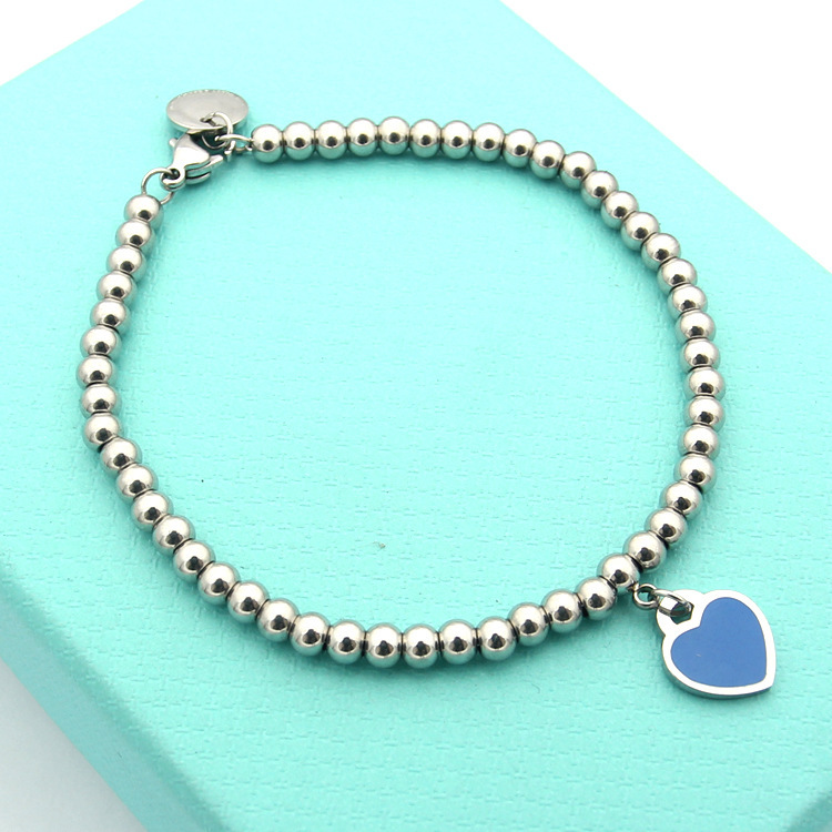 

designe Drip Oil Heart Beaded Strands luxury womens LOVE positive mens bracelet jewelry Christmas Gift woman bracelet for Wedding