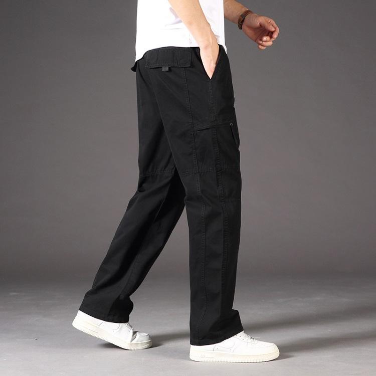 

Men' Pants Fashion Casual Mens Cotton Long High Quality Male SweatpantsMen, Black