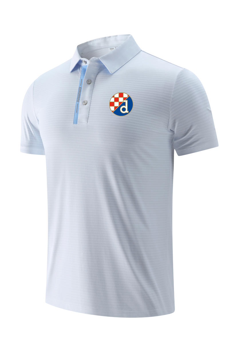 

22 GNK Dinamo Zagreb POLO Soccer Fans shirts for men and women in summer breathable dry ice mesh fabric sports T-shirt LOGO can be customized, No 3