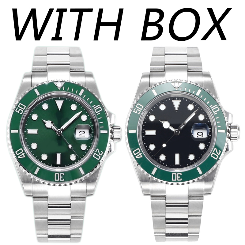 

Luxury Mens Watches Automatic Mechanical 40mm submarine Green dial Ceramic Bezel Sports Stainless Steel Strap Sapphire Waterproof With Box Montre De Luxe Watch