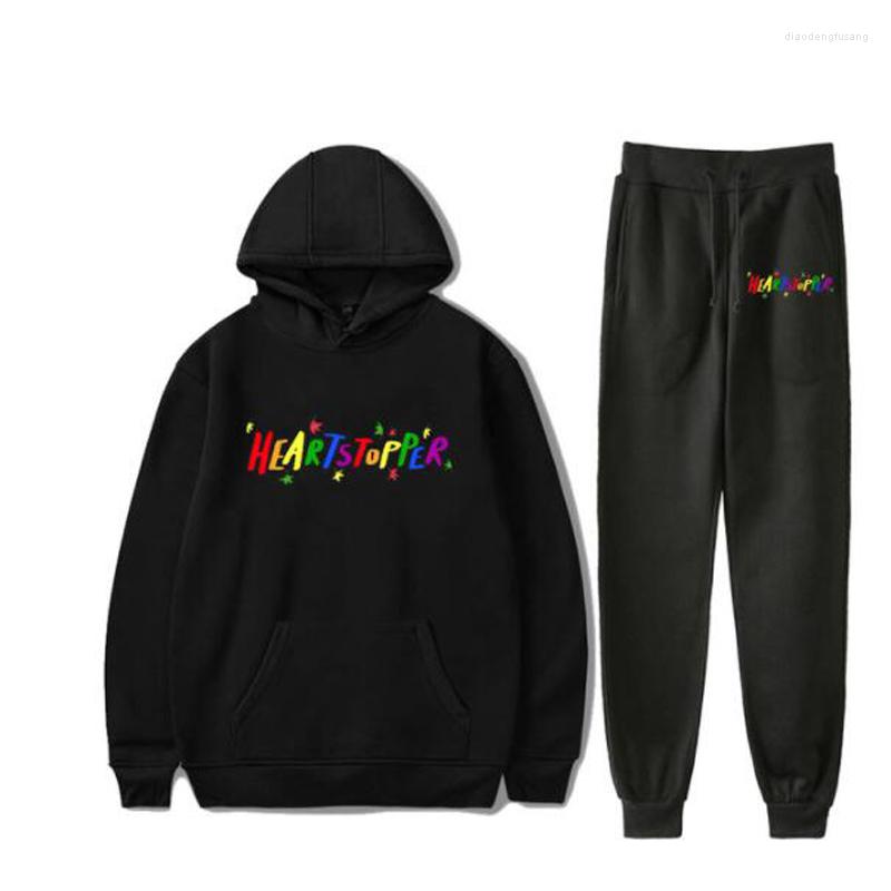 Survêtements pour hommes Heartstopper Merch Ensemble de vêtements de sport pour hommes Survêtement décontracté Deux pièces Ensembles Homme Vêteme