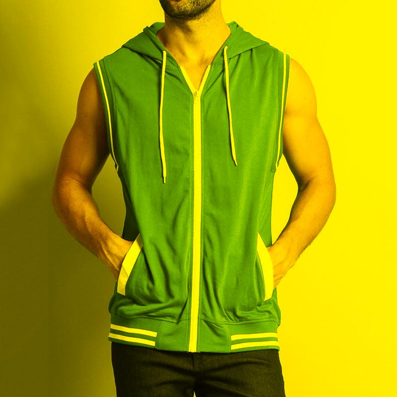 

Men's Tank Tops Men Bodybuilding Pocketstank Top Gyms Fitness Zipper Hooded Vest Sleeveless Shirt Summer Casual Fashion Workout Clothing 4Me, Gy