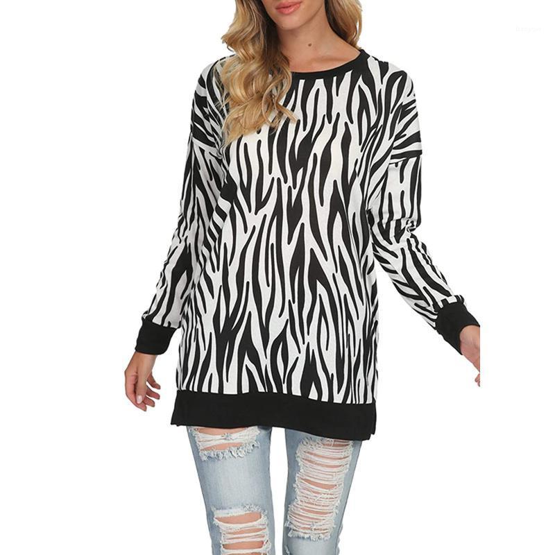 

Women' Casual Clothes Ladies Hem Slit Sleeves Fall Long Sleeve Plaid Printing Side Split Loose Pullover Tunic Tops #YL10 Hoodies & Sweatshi, Wh