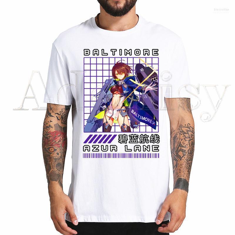 

Men's T-Shirts Azur Lane Lovely T Shirt Harajuku Men Fashion Printed Short Sleeve T-shirt White Bles22