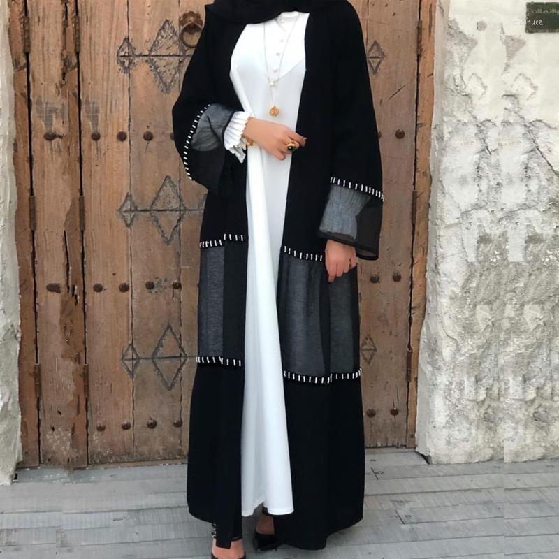 

Ethnic Clothing Turkey Jilbab Abaya Women Muslim Dress Lace Beads Moroccan Kaftan Kimono Islamic Open Woman Dubai Cardigan Robe