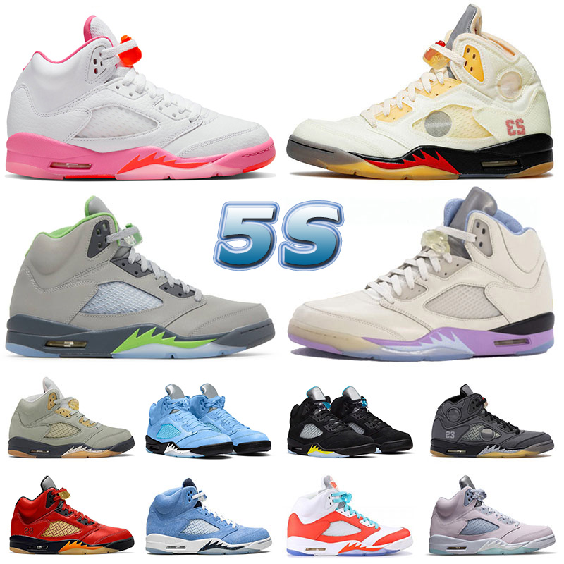 

Offs White Retro Designer Jumpman 5 5s V We The Bests Basketball Shoes J5 Mens WNBA Pinksicle Green Bean Florida Gators NFL Helmet Jade Sneakers Trainers Size 13, 40-47 metallic gold