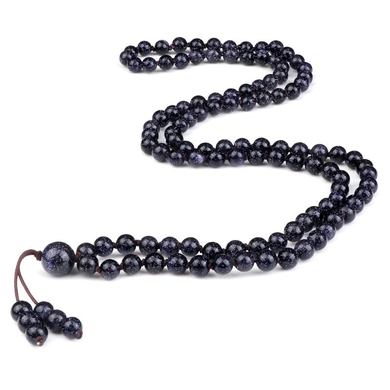 

Beaded, Strands Natural Sandstone Bracelets & Necklace Women Shiny Crystal Quartz Handmade Energy Jewelry Men Tiger Eye Stone