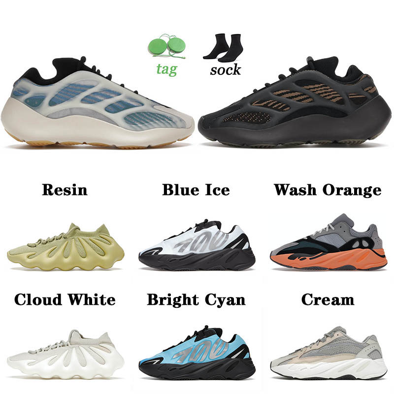 

2022 Top Quality 700 Kyanite Running Shoes Clay Brown Size 12 Resin Cloud White Bright Cyan Carbon Blue Wash Orange Men Women Trainers Sneakers 36-46, B15 azure non-feflective 36-46