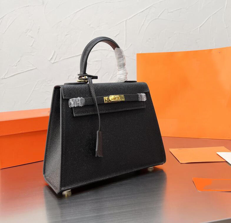 

Evening Bags Top fashion designer Women's cowhide leather tote bag glamour high quality shoulder handbags strap With box size 20cm 25cm