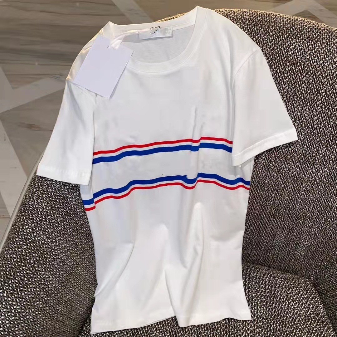 

Women' T-shirt men' and women' same round neck loose pullover letter print couple short-sleeved coat#, White