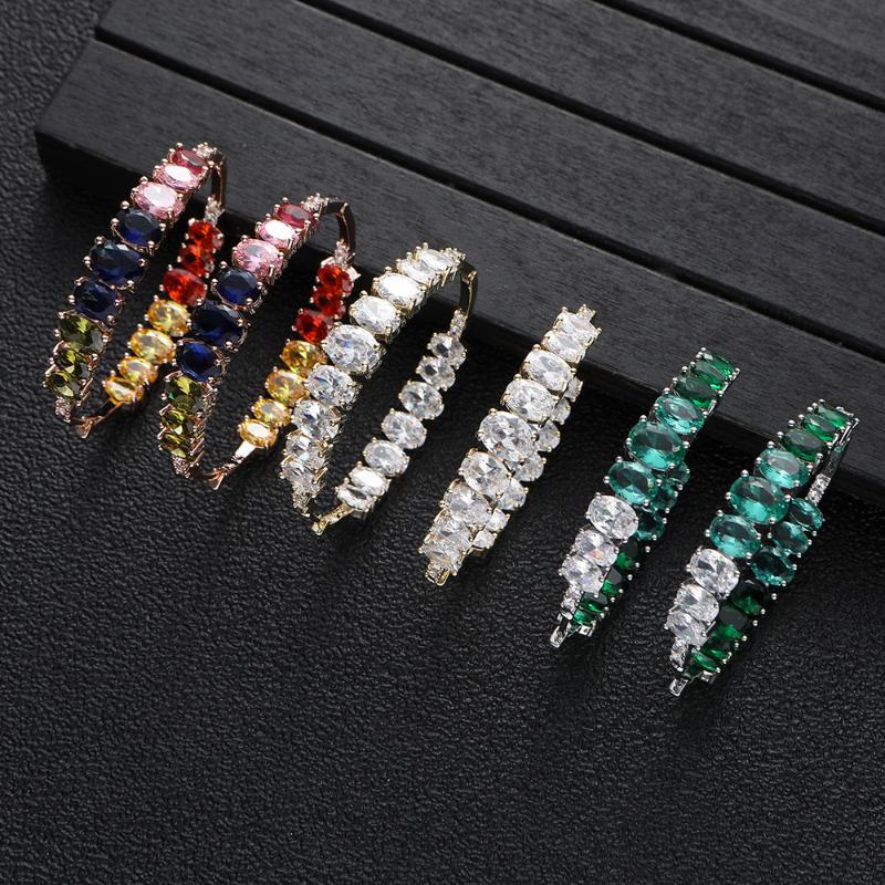 

Pendant Necklaces Holiday Wind Three Color Dangle Earring Not Specifications Oval Zircon Big Circle Earrings Circular EarringsPendant