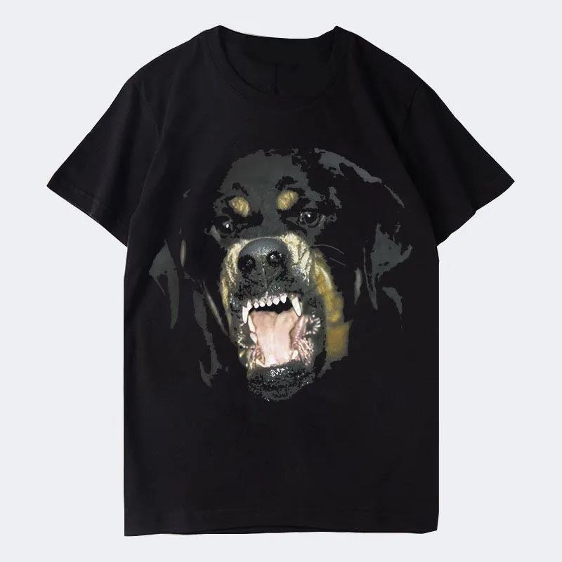 2022 T Shirt Design Shirt Men Tshirt Designer For Mens Couples Dog Print Short Sleeve Tees Streetwear Fashion Graffiti Pattern Size S-XXL Wholesaler