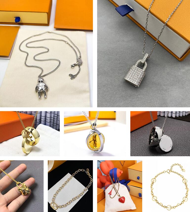 

Luxurys Designers Necklace Fashion Classics Astronaut High Quality Style For Men Women Necklaces Party Wedding Lovers Gift Hip-hop Jewelry With Box