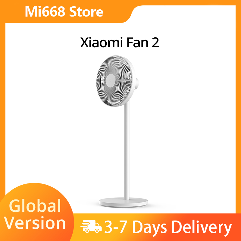 

Xiaomi Mi Smart Standing Fan 2 mijia voice control dual blades natural breeze all around cooling DC motor 100-level speed