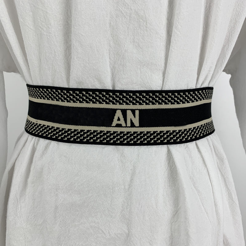 

Designer Letter Brand Wide Belts For Women Ladies Dress Accessories Elastic Waist Girdle Luxury Womens PU Leather Gold Buckle Waistband, Free
