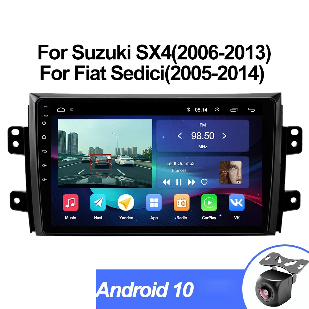 

Android 10 Car Video Multimedia GPS Radio Stereo For Suzuki SX4 2006-2011 Navigation