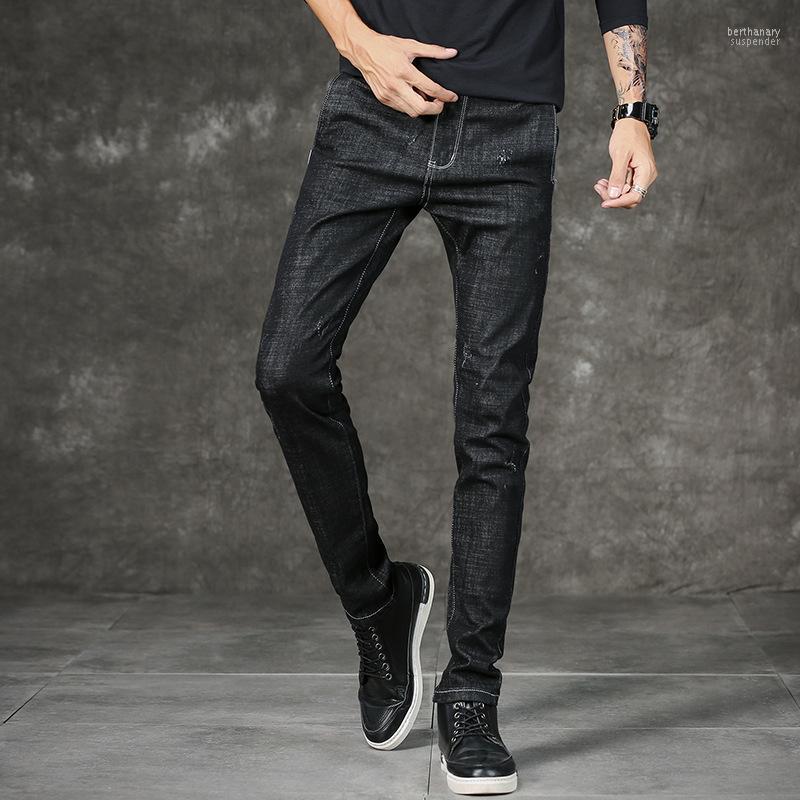 

Men's Jeans All-match Korean Version Of Self-cultivation Foot Trend Brand 2022 Autumn And Winter Ripped Bert22, Ft-715