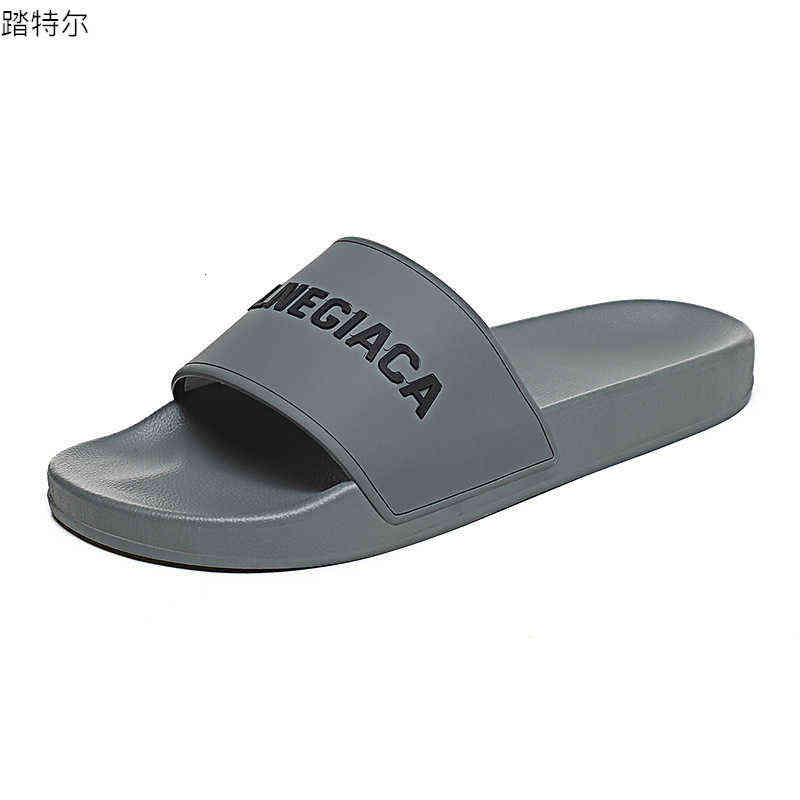 

Summer Men's and Women's Leisure Couple Beach Shoes Outdoor Fashion Round Head Tide Slippers, Couple grey
