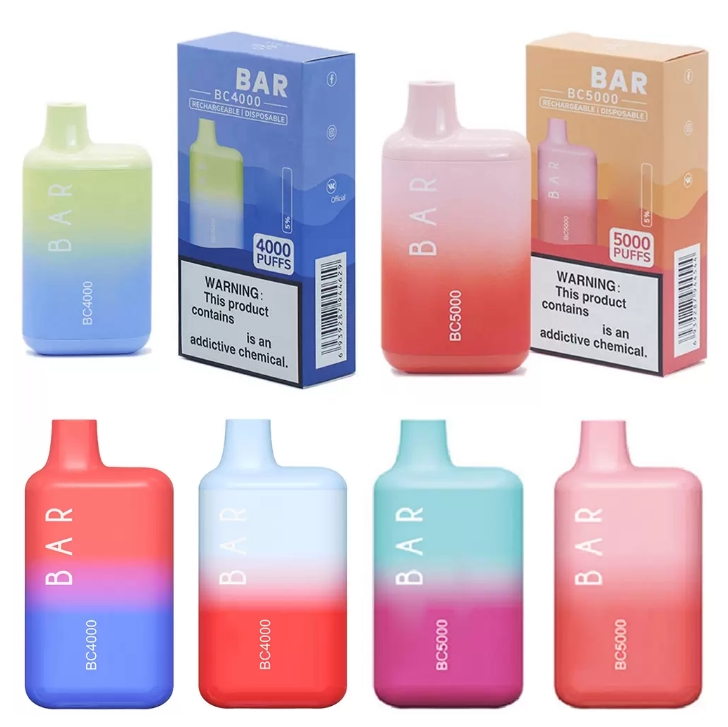 

ELF BAR BC5000 E Cigarettes Kits Disposable Vape 13ml 650mah Recharged Battery Vapes Box Device vs bang xxl elux legend gunnpod esco bar 2800, Colour