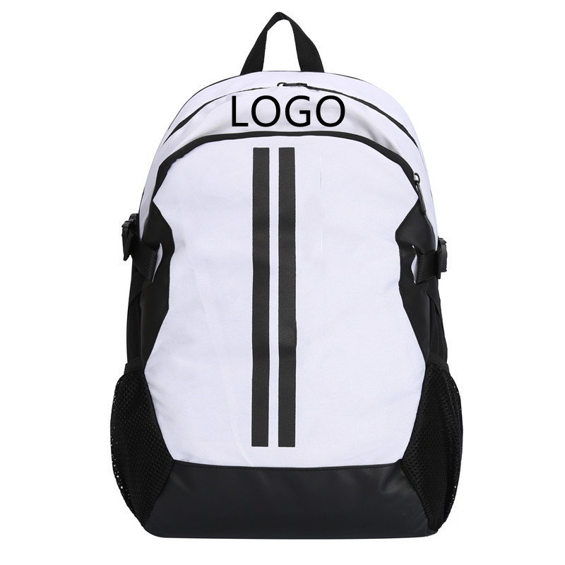 

Student Bag Couple Backpack Sports Travel Bag Male And Female, White