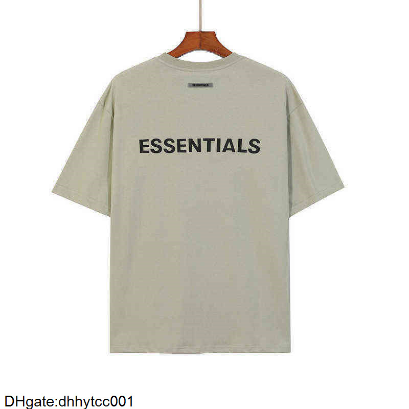 Essentials 100% T-shirt Oversized Men's Summer and Women's Cotton Chest Back Letters Loose Short Sleeves Tshirts for Mens Men t ShirtsX