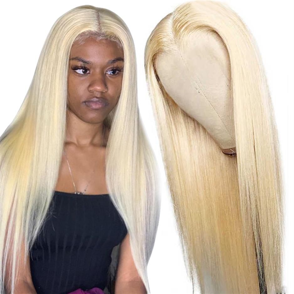 

613 Lace Front Wig Straight Lace Fronal Human Hair Wigs for Black Women Brazilian Honey 13x6 Short Bob Lace Long Remy Wigs284h