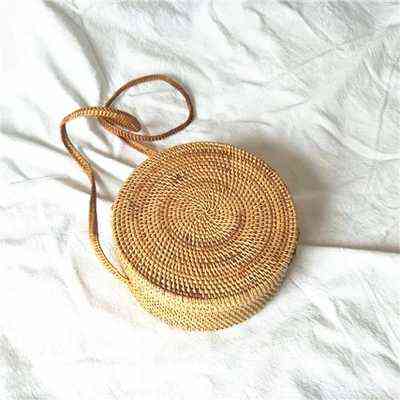 

Shopping Bags Mulheres Boêmio Bali Bolsa Verão 2017 Artesanal Crossbody De Ombro Couro Praia Círculo Palha Sacos Borla Rattan Saco 220322, Red