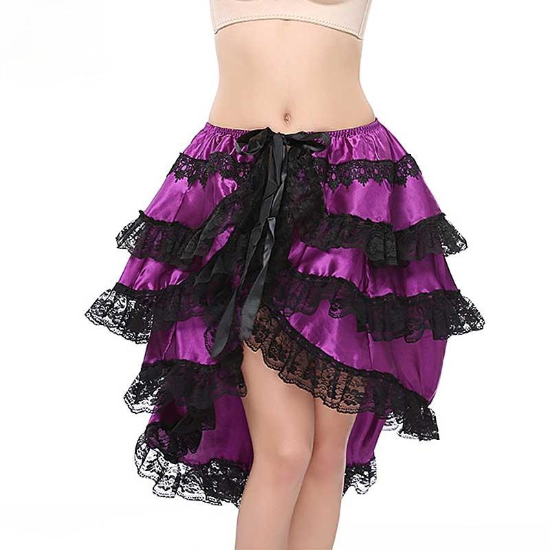 

Men' Body Shapers Summer Ladies Purple Lace Skirt Women Knee-length Multi-style Sexy Layered WomenMen