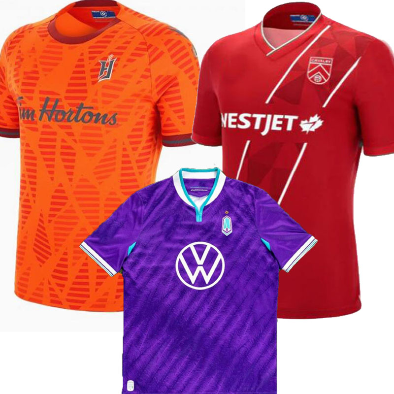 

22 23 Forge FC soccer Jerseys Cavalry FC Kyle Bekker Pacific 2022 2023 Alexander Achinioti-Jönsson Daniël Krutzen Tristan Borges Omar Browne football shirt Joshua, Third women