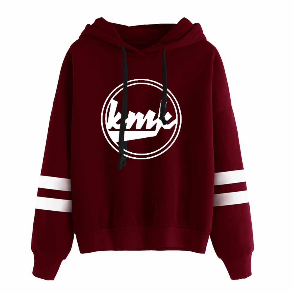 

Kallmekris Merch KMK Hoodie Long Sleeves Sweatshirt Adult Unisex Pullover, White