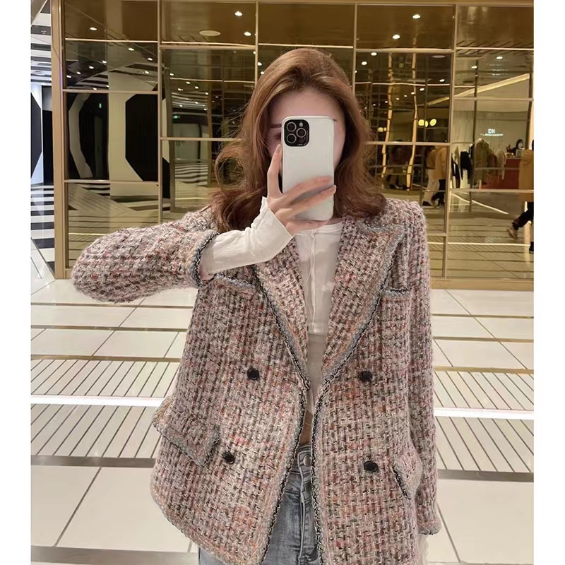 

Chan2022western suit jacket New Autumn Winter Women's Coat designer Tweed Casual Spring Elegant Coat Birthday Gift Valentine's Day Christmas Women's down jacket, Multi