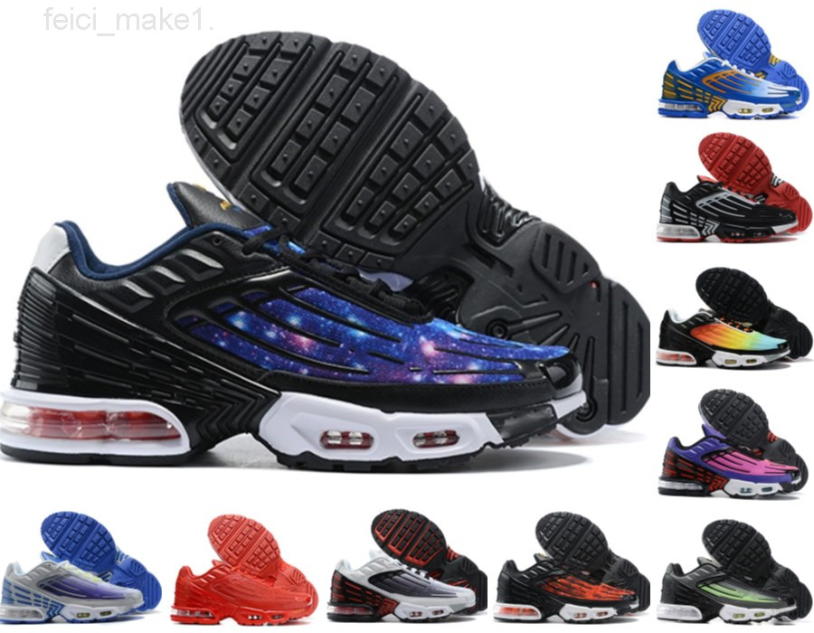 

Obsidian tn plus 3 III men casual shoes tn3 triple white black hyper og usa neon Crimson Red Michigan mens trainers movement