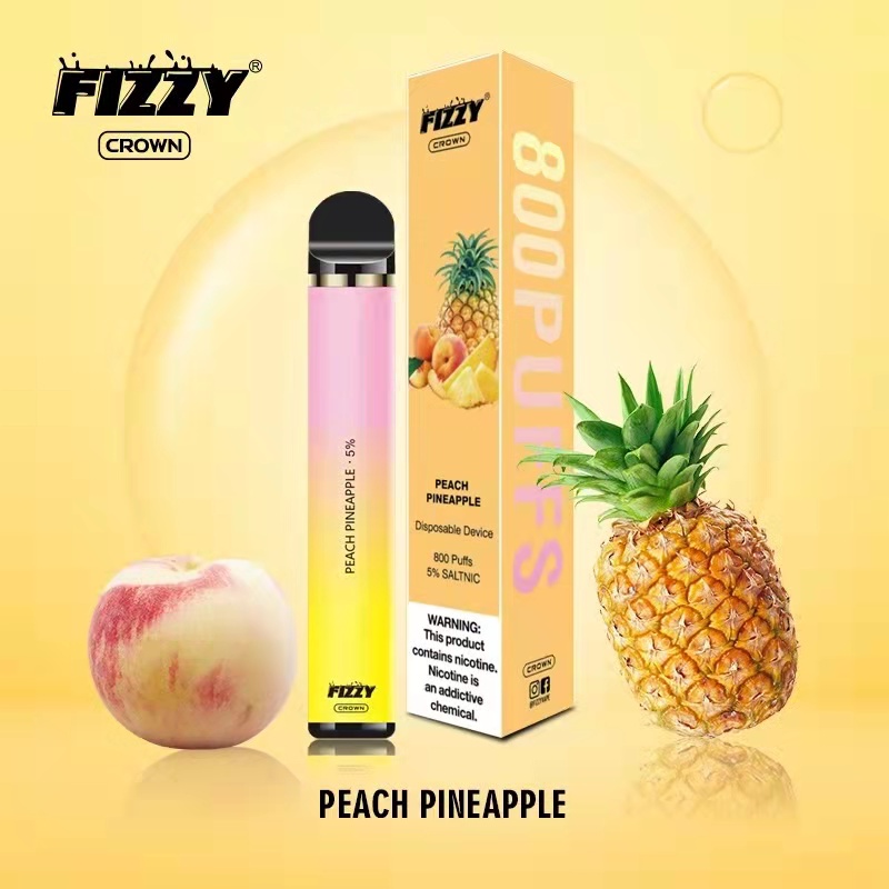 

Fizzy Grown Disposable Vape Pen Device 800 Puffs E Cigarette 550mAh Battery 3.2ml Prefilled Pod Cartridge