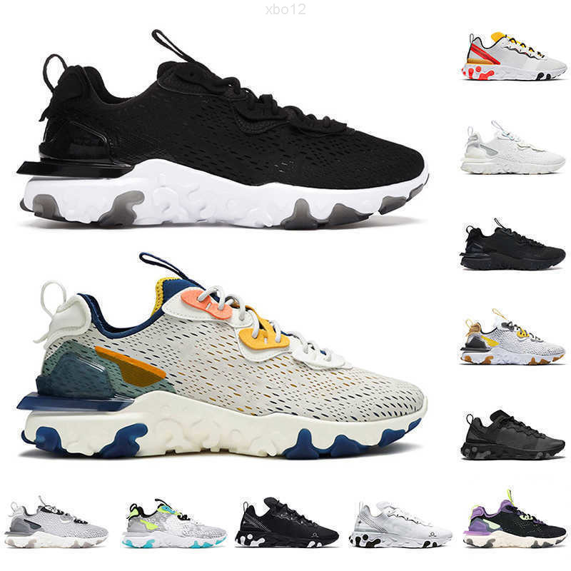 

Fashion Women Men NIK Epic React Vision Sport Shoes Reacts Element 55 Fashion Trainers White Off Iridescent Black Undercover Green Mist 87 Vast Grey, D1 36-45 white iridescent