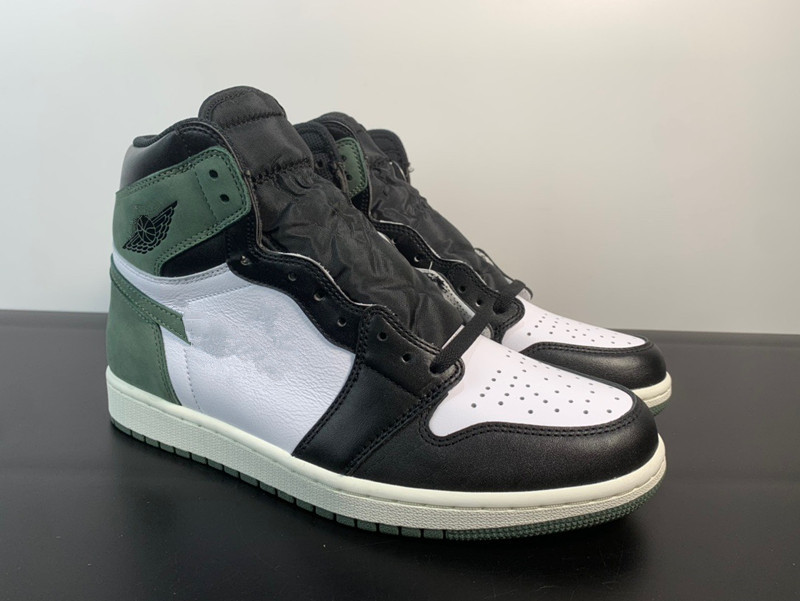 

Shoes Mens Jumpman 1 High OG 6 Rings Basketball Shoe Top Quality Sports Sneakers Real Leather Clay Green Summit White Size 36-47, Box