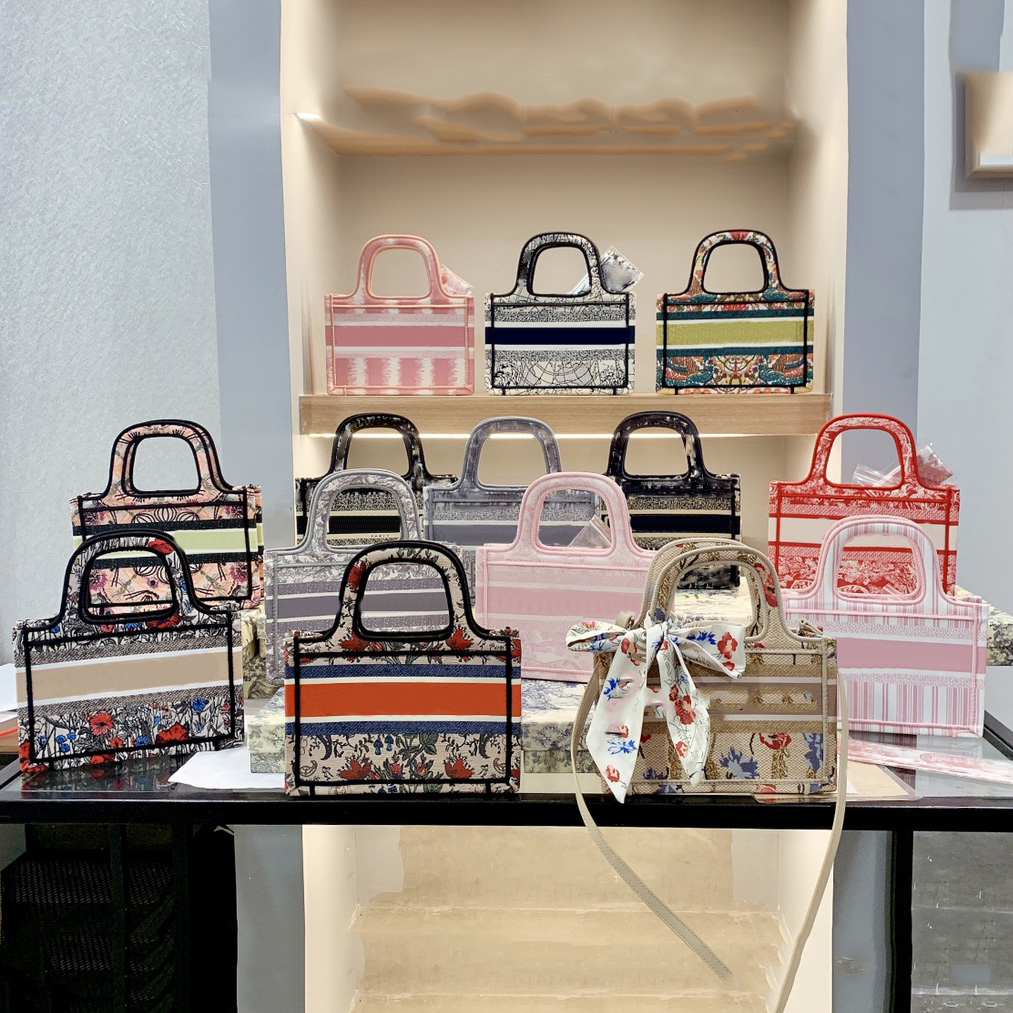 

Luxury Designer Shoulder Bags Handbags Totes Three-dimensional Embroidery High Version Shopping Bag Goddess Versatil Handbag, #1