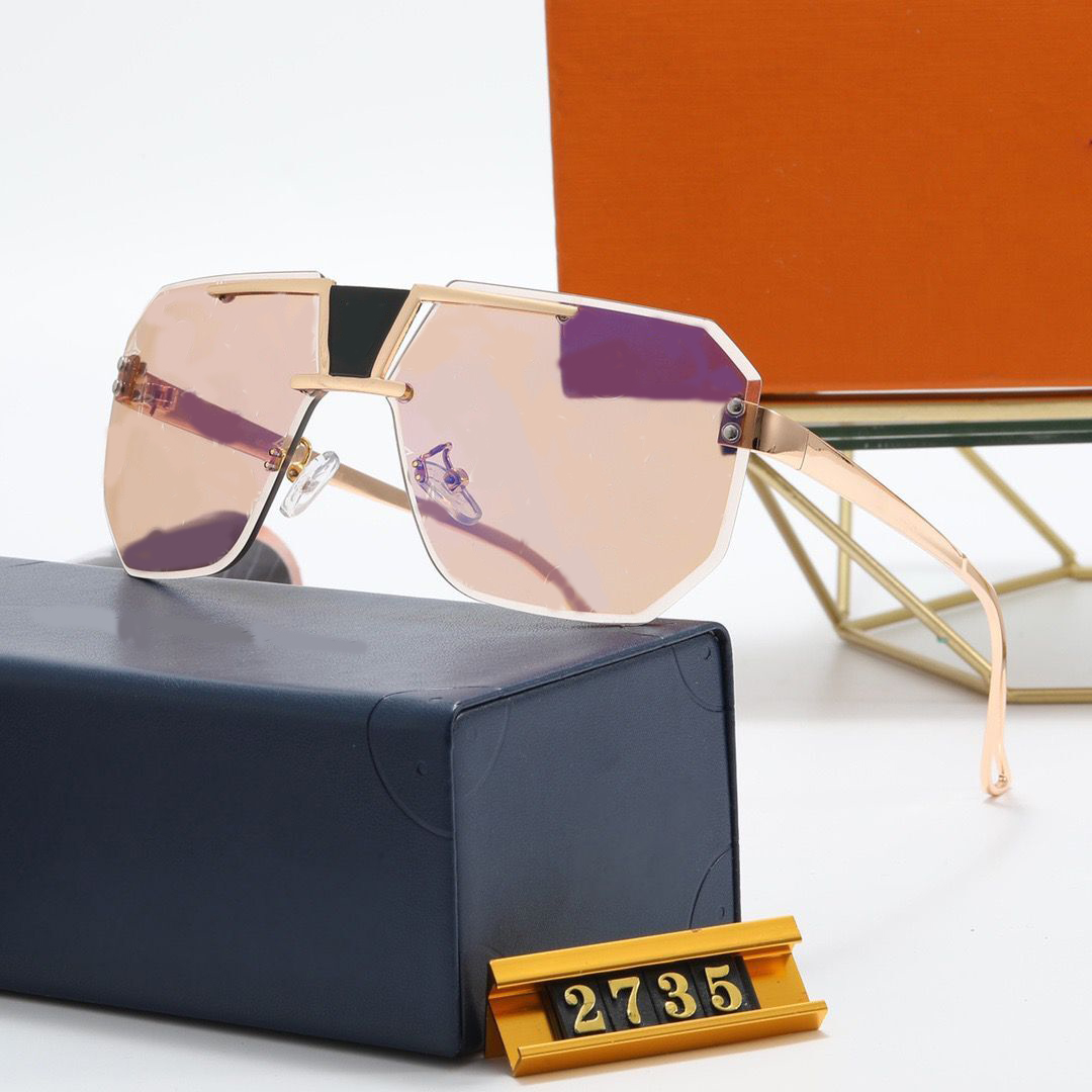 

luxurious Designer Sunglasses Glass lens Fashion trend Polarized Men Women Coating UV400 Vintage Sun glasses7 colors optional With box