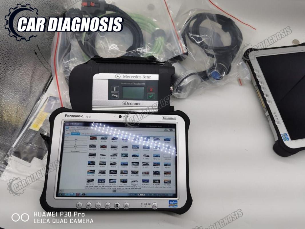

Diagnostic Tools MB Star SD C4 Car Truck Diagnosis Multiplexer Connect With Toughpad FZ G1 Tablet Xentry DAS WIS ECP